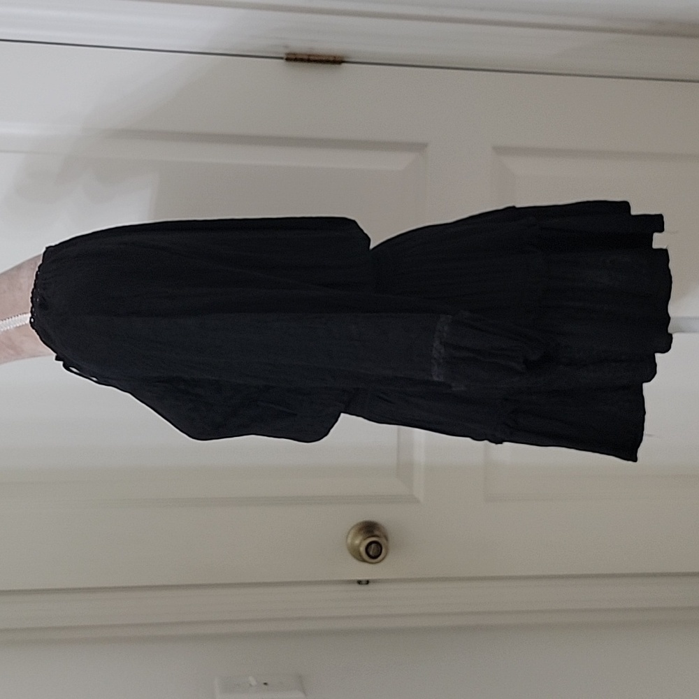 The Impeccable Pig, Black Leopard Print Mini Dress, Size S, Euc — image 2 of 8
